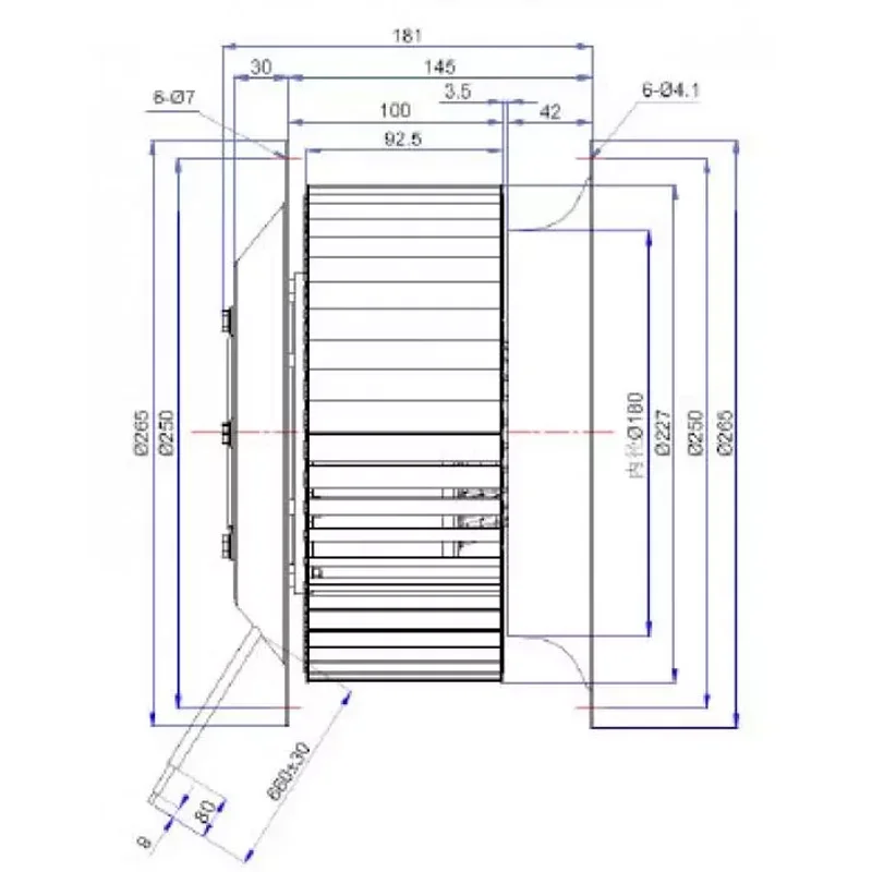 Мотор-колесо Vilmann FT-225-4E / LZW-225-4E
