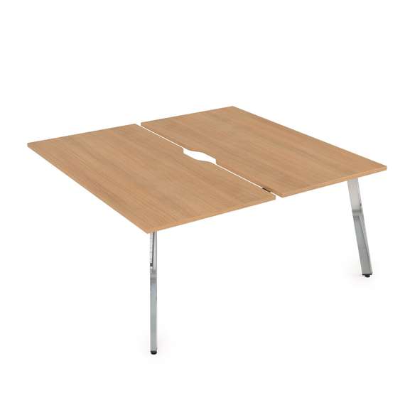 10БДКВ.264 Стол системы БЕНЧ, сдвоенный, на 2 рабочих места - конечный (1600*1235*750)