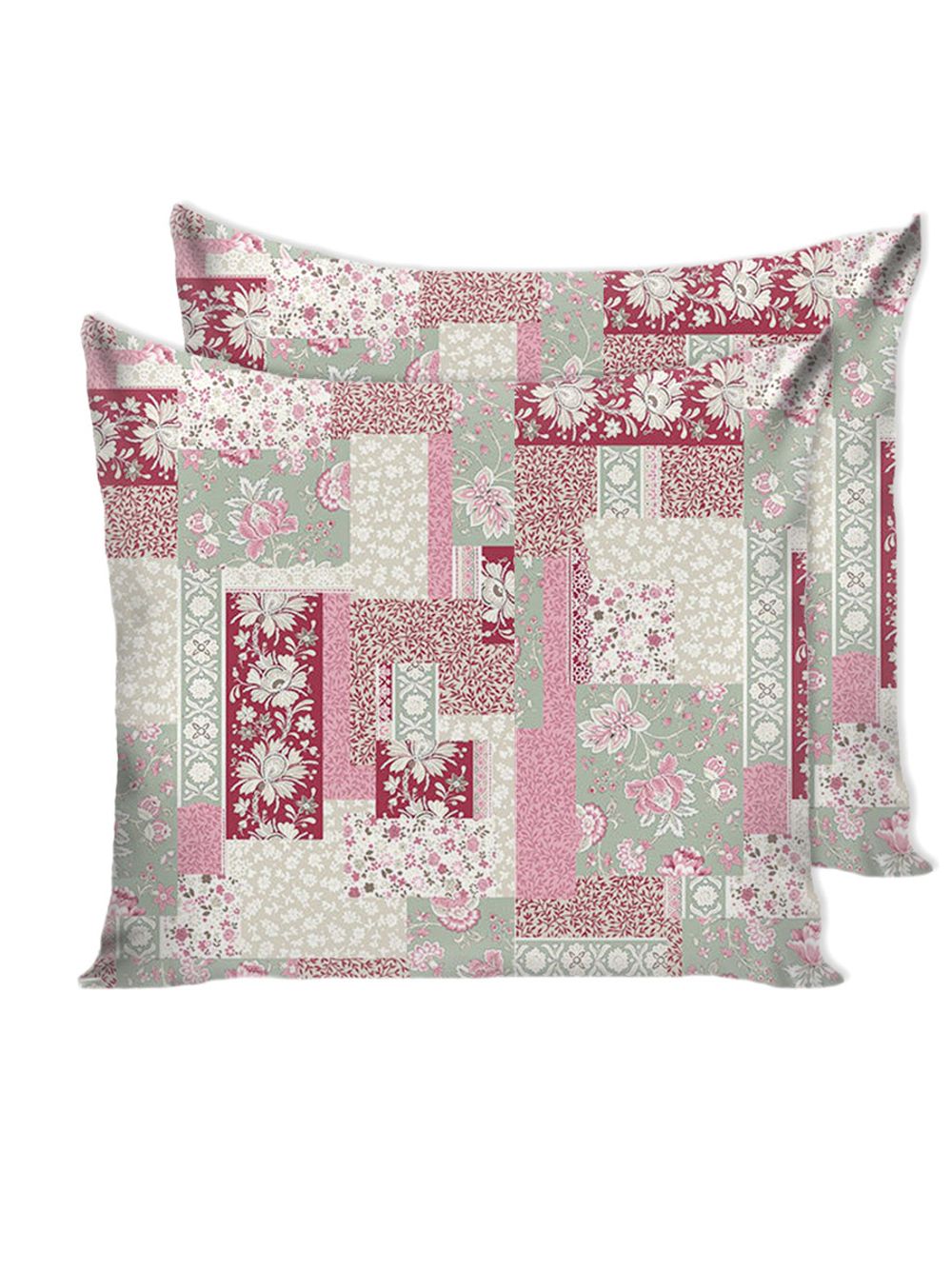 Наволочка комплект 2шт Сказка "Лоскутная мозаика-" 70х70 см, перкаль