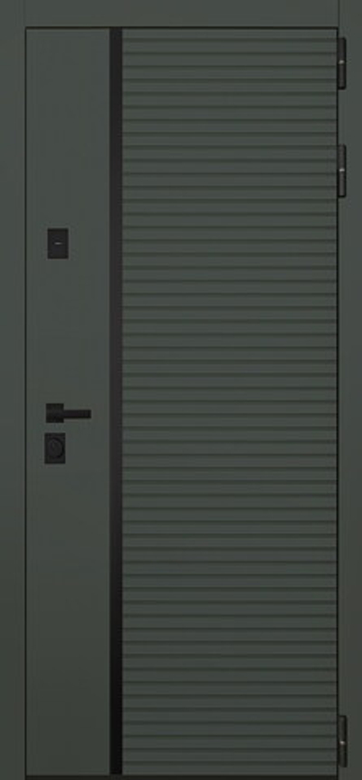 Стальная дверь "Ferrum" с зеркалом (адаптивная замковая часть)