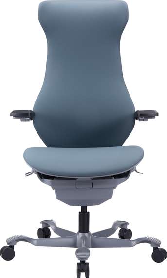 Эргономичное кресло Atom Grey Экокожа Серый