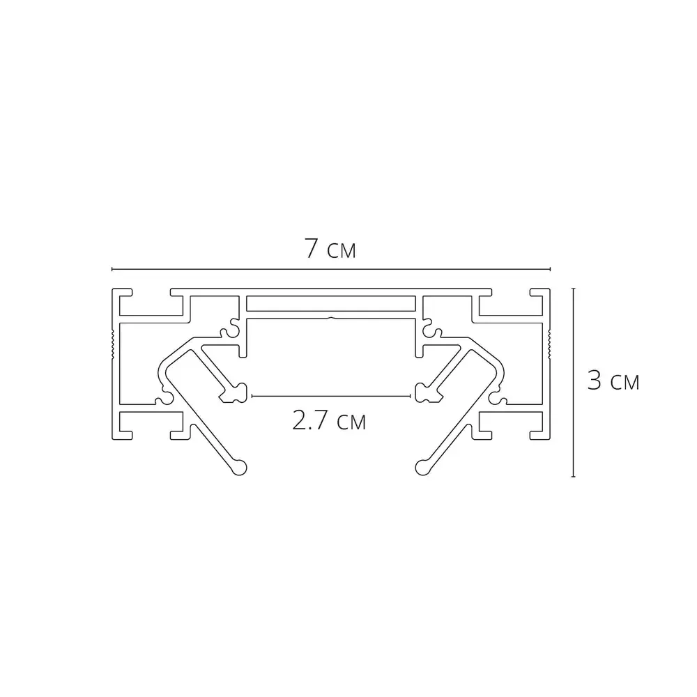 Профиль для монтажа накладного шинопровода Arte Lamp