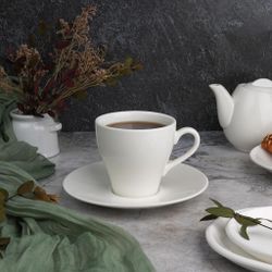 Чайная пара 275 мл белая d 9 см h9 см фарфор P.L. Proff Cuisine [4]