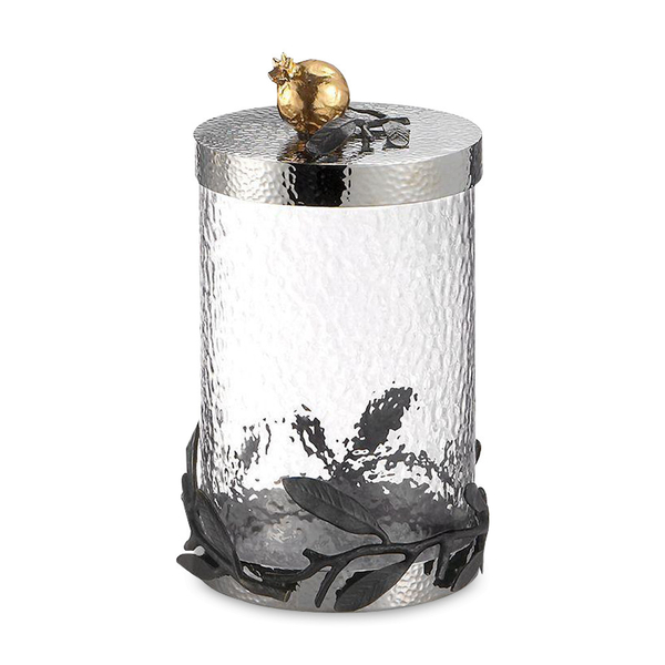 Банка для сыпучих продуктов 25см Michael Aram Оливковая ветвь Золотой гранат