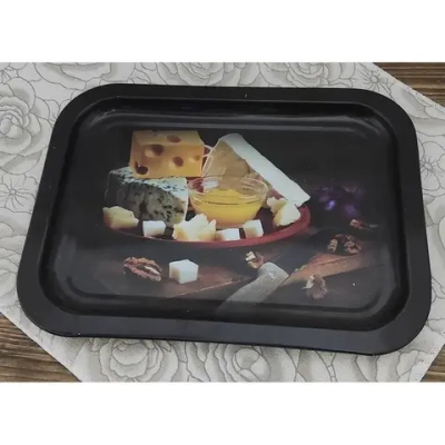 Поднос жестяной Сыры прямоугольный 246х15