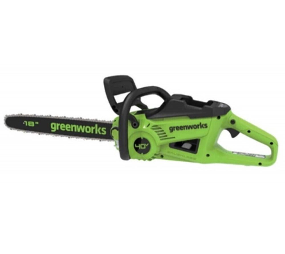 Цепная пила аккумуляторная Greenworks GD40CS20XK4 Арт. 2008807UBB, 40V, 40 см, 2000 Вт, бесщеточная, c 1хАКБ 4 Ач и быстрым ЗУ