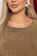 Блуза праздничная Ты ослепляешь! (золото нью) Б14906-1М LT Collection
