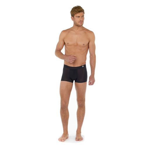 Мужские трусы боксеры черные HOM H-FRESH Comfort Boxer Briefs 402592_400004