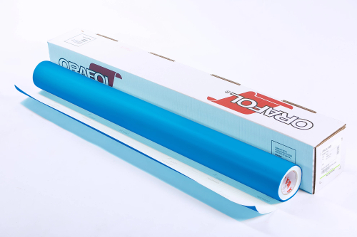 Пленка самоклеящаяся Oracal 8500 F 053 1,26*50 м голубая транслюцентная