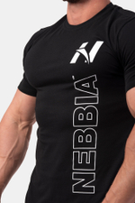 Футболка VERTICAL LOGO NEBBIA T-SHIRT 293 Черная