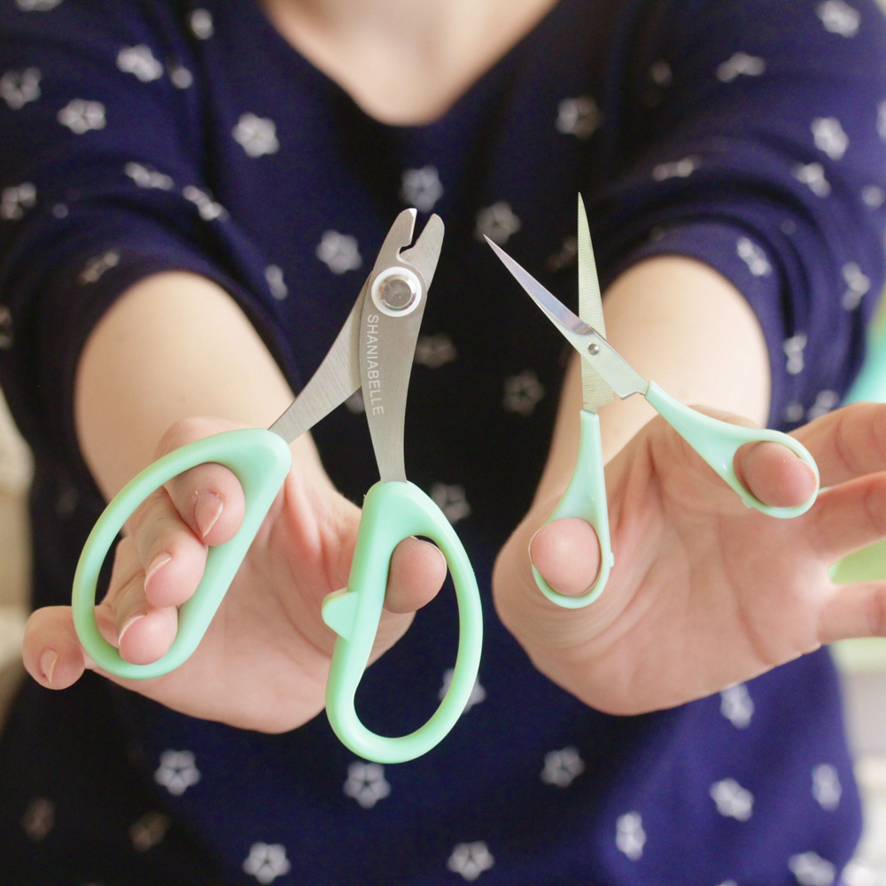 Ножницы и кусачки для флористической проволоки / Набор из двух инструментов для лепки декоративных цветов из сахарной мастики, глины, холодного фарфора