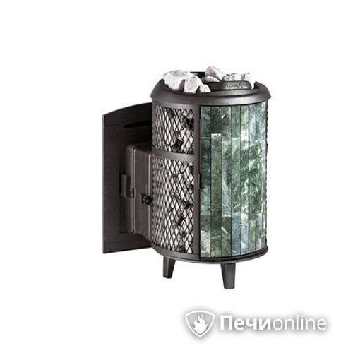 Дровяная печь-каменка Прометалл Атмосфера L комбинированная сетка-ламель Змеевик наборный