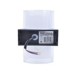 ULU-P22B-2x5W-4000K IP65 BLACK Светильник светодиодный уличный. Архитектурный накладной. Белый свет 4000K. Корпус черный. TM Uniel