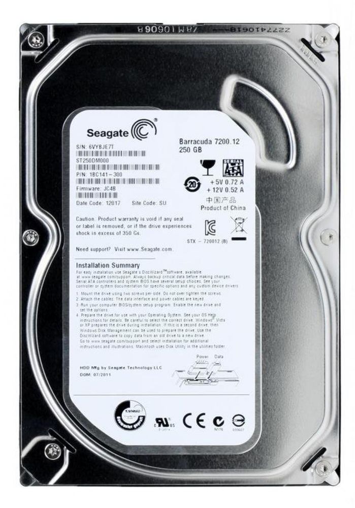 Жесткий диск Seagate 250GB 7.2K RPM 6Gbps 3.5&quot; ST250DM000