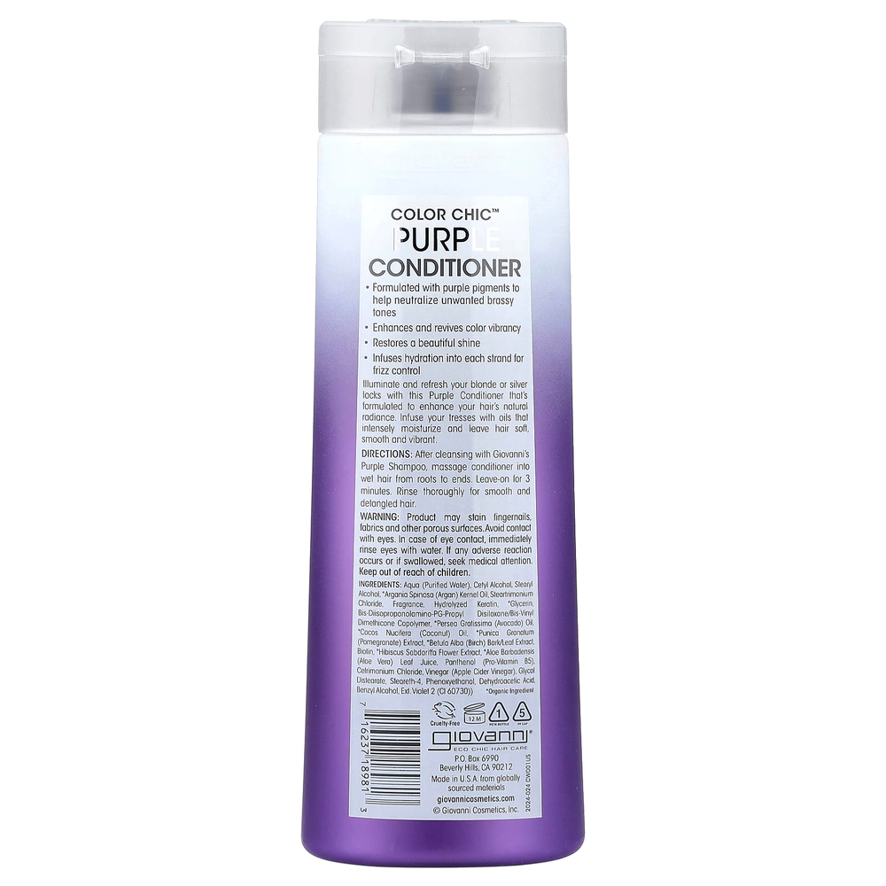 Giovanni, Color Chic ™, фиолетовый кондиционер, 399 мл (13,5 жидк. Унции)