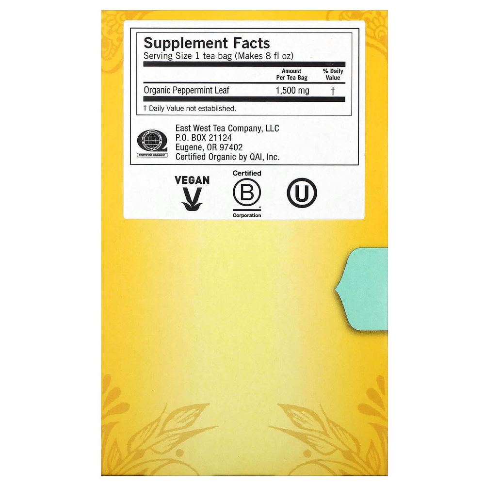 Yogi Tea, Purely Peppermint, без кофеина, 16 чайных пакетиков, 24 г (0,85 унции)