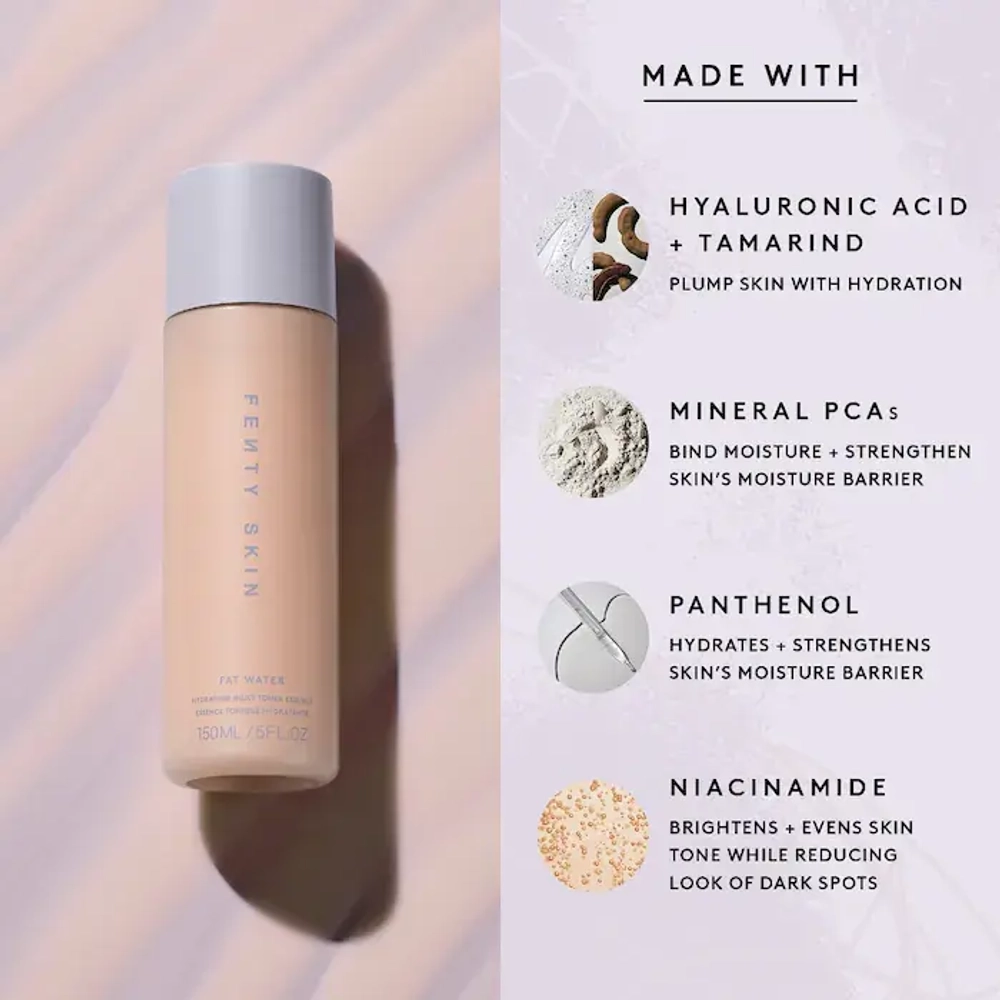 Fenty Skin Fat Water Hydrating Milky Toner Essence with Hyaluronic Acid + Tamarind