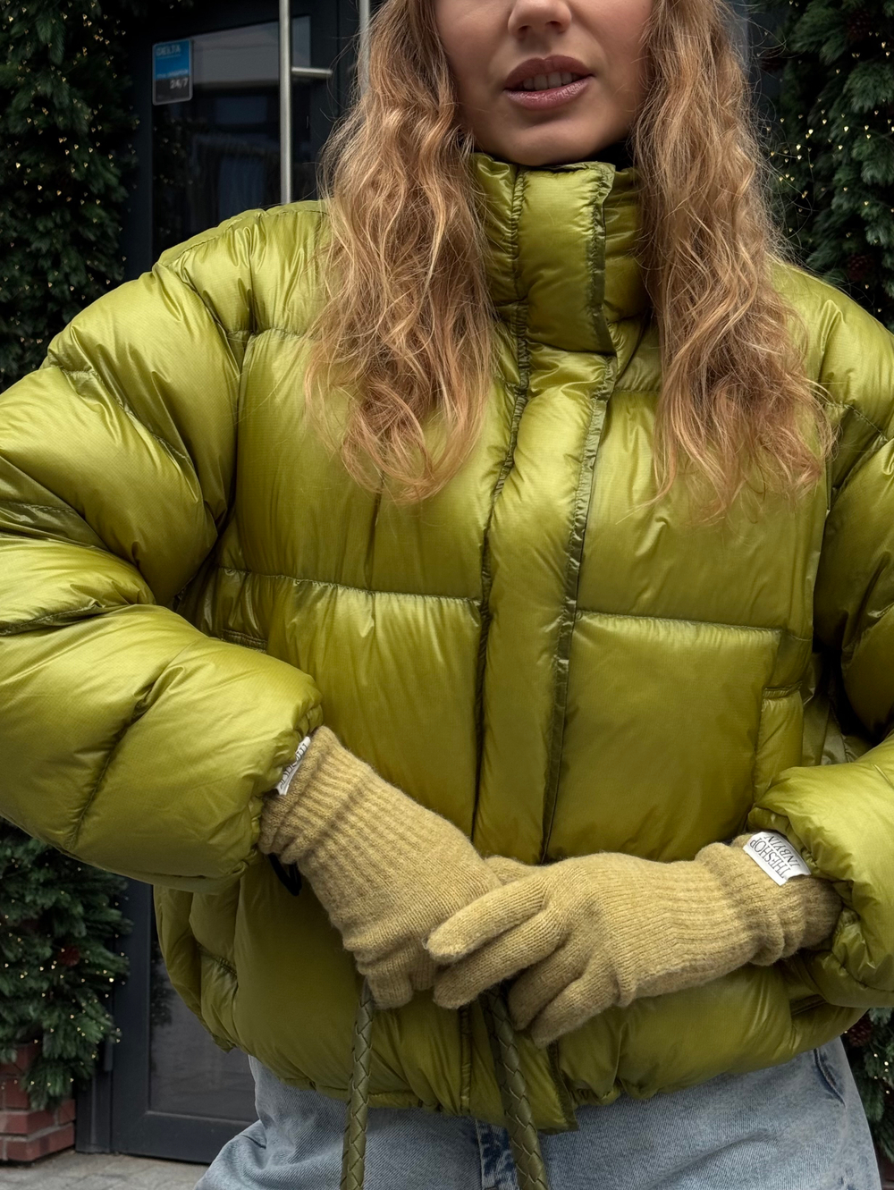 Пуховик Лак зеленое яблоко