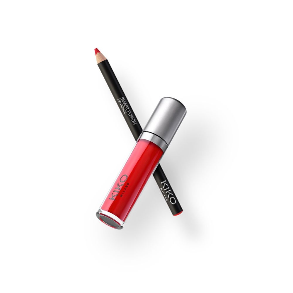 Подарочный набор для губ KIKO Milano Holiday Première Matte Desire Lips Gift Set - 03 Sumptuous Red