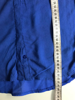 Рубашка Tally Weijl насыщенного синего оттенка маркировка 32, на 38-40 размер