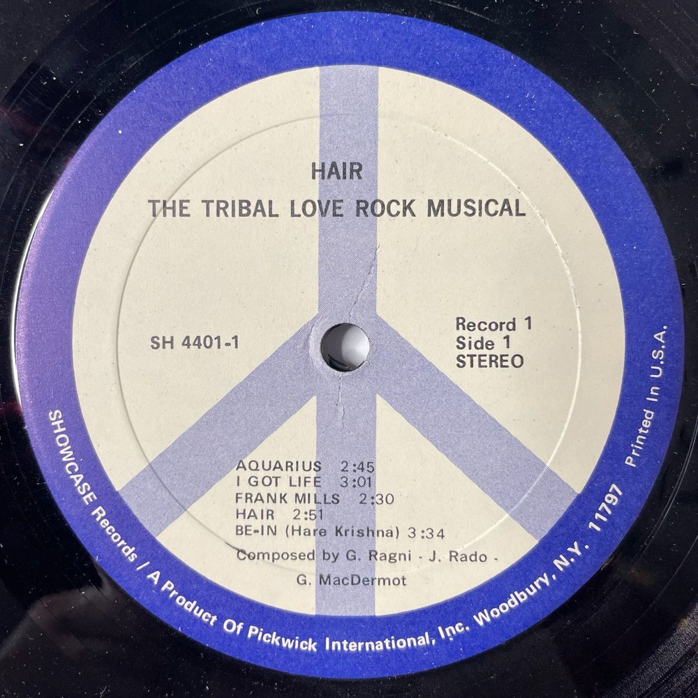 Винтажная виниловая пластинка LP Сборник 4 Operas Rock Jesus Christ Superstar, Tommy, Hair, Godspell (Spain 1975)