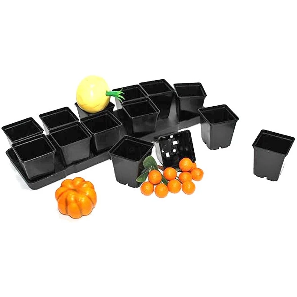 Набор для рассады на поддоне пластиковый (14 горшков)