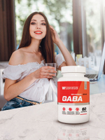 GABA / ГАБА, спортивное питание, бады витамины для сна, 700 мг, 60 капсул