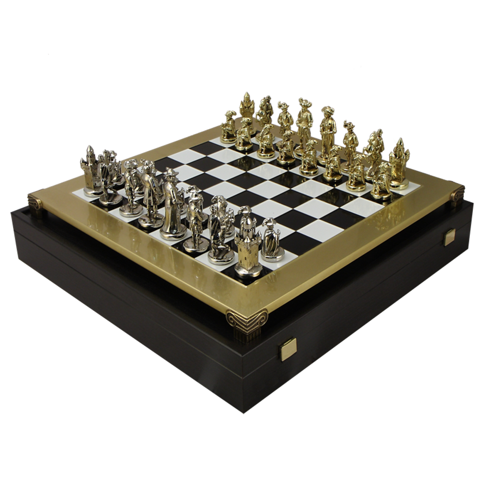 Manopoulos Шахматы бронзовые Рыцари Средневековья