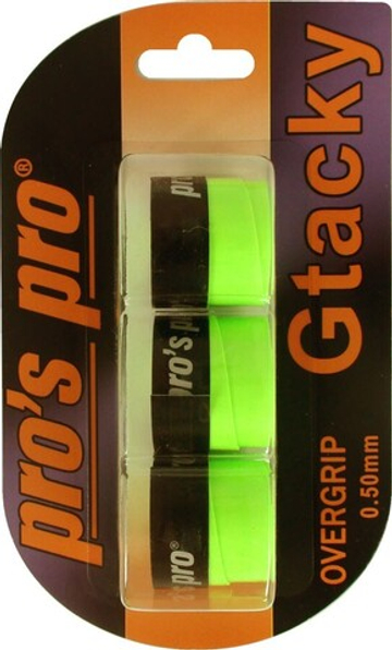 Намотки теннисные Pro's Pro G Tacky 3P - neon green