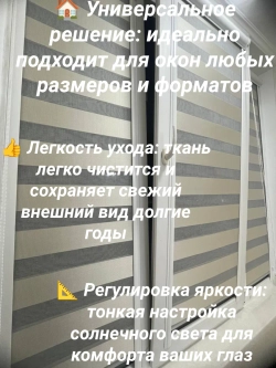 Рулонные шторы День-Ночь 55х150 см