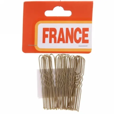 Шпильки для волос 30шт «Классика», цвет золото, 6см