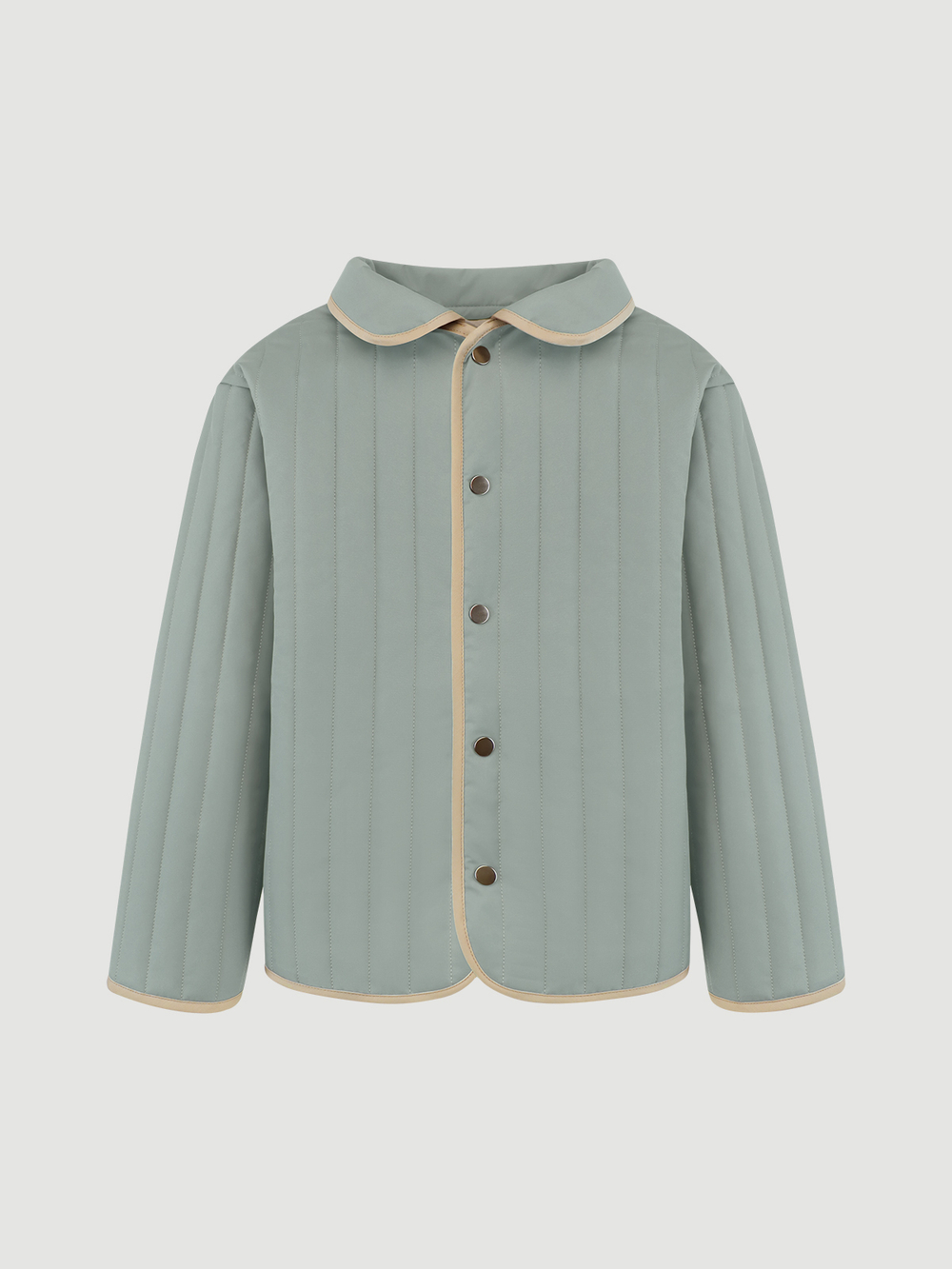 Куртка стёганая двухсторонняя Mjölk Magic Mint/White Beige