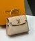 Сумка Louis Vuitton Lockme Ever Mini серо-бежевый