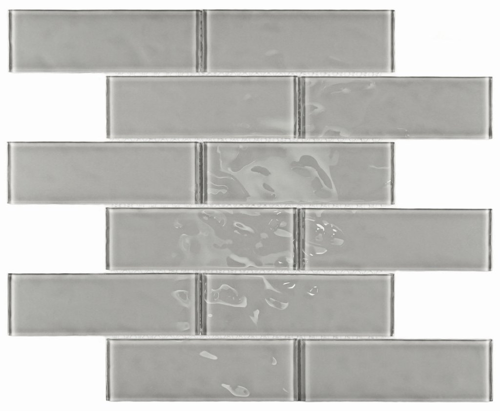 Мозаика стеклянная Rumba Grey/Румба серый (148х48) 300х300х4 мм