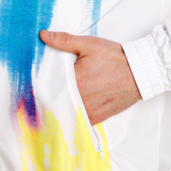 Мужские теннисные Костюмы Australian Smash Blaze Tracksuit Men - White