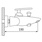 Смеситель для ванны Oute T13 T1302