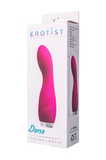 Вибратор Dana для стимуляции точки G (8 режимов вибрации) (Цвет: розовый с серебряным)