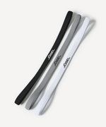 Резинки спортивные на голову JÖGEL CAMP Training Headbands 3 Pack, черный/серый/белый