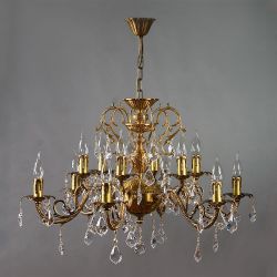 8888/6+6 AB Leaf crystal Люстра