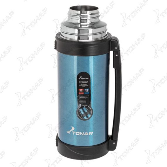 Термос (T-KD-9017-1.2) 1200ML синий (ручка) TONAR