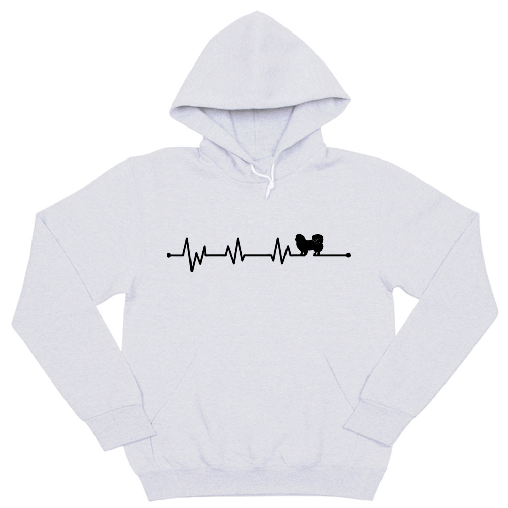 Толстовка "Пекинес - сердечный ритм"