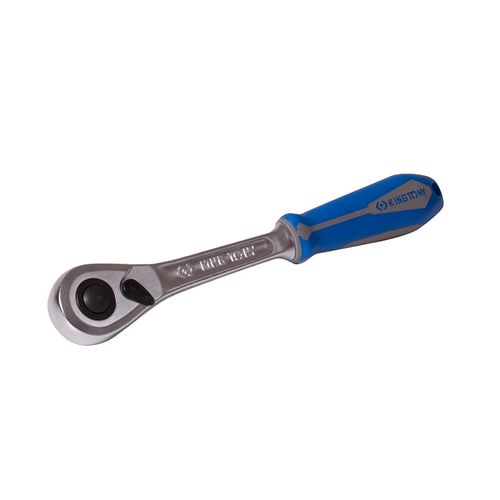 KING TONY (4773-10GS) Трещотка 1/2", 250 мм, 90 зубцов, флажковая с кнопкой