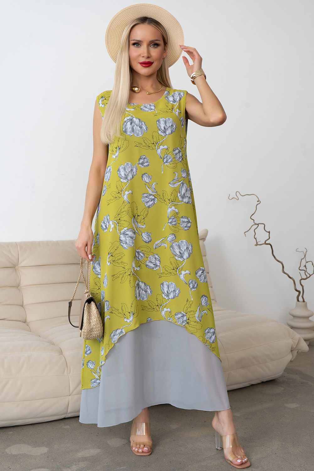 Платье Велла (лайм) Р11-1171/6 Nikol