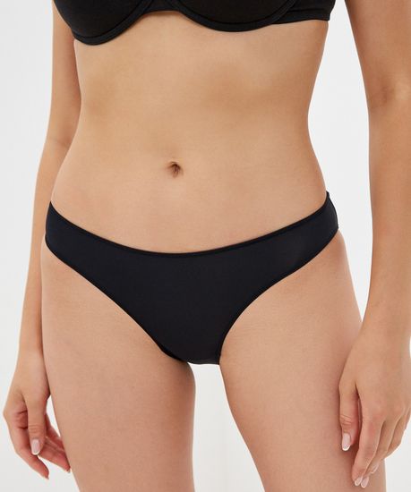 Трусы (2 шт.) женские мини бикини Atlantic, микрофибра, Basic 2BLP-050 черные