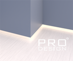 Теневой плинтус скрытого монтажа PRO DESIGN 380 Анодированный 2700 мм