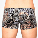 Мужские трусы-боксеры с велюровым цветочным узором (Размер: L) (Цвет: черный)