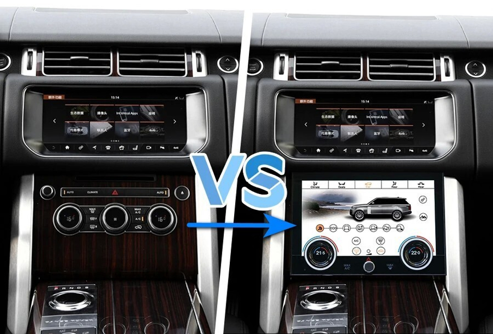 Сенсорная панель климата Range Rover 4 2012-2017 - Carmedia ZF-2011 LCD/ЖК экран 10" без отверстия под CD