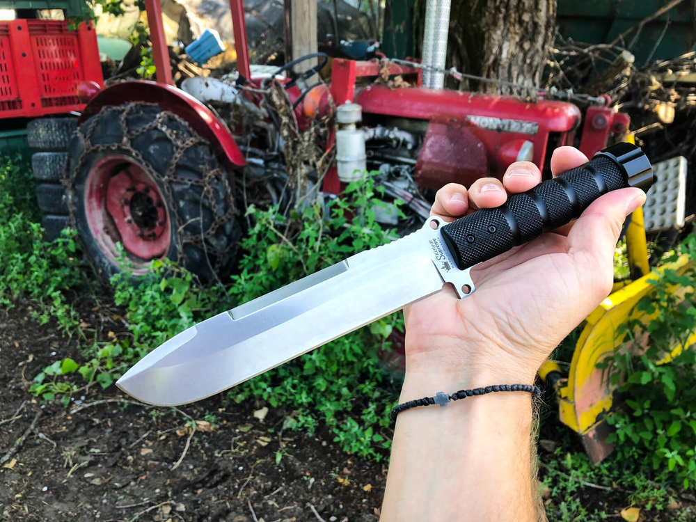 Нож выживания Survivalist Z D2 StoneWash Serrated