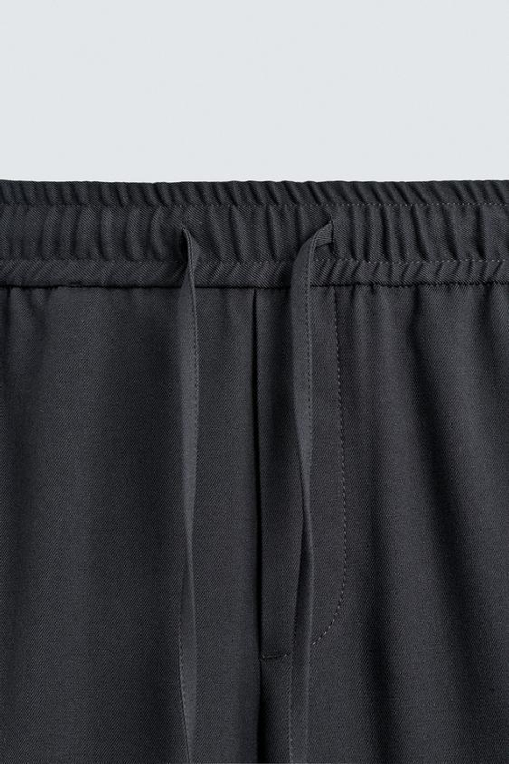 ZARA БРЮКИ-ДЖОГГЕРЫ КОМФОРТНОЙ ПОСАДКИ, СЕРО-СИНИЙ