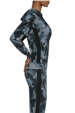 Толстовка с капюшоном для фитнеса Athena (Размер: M) (Цвет: серый камуфляж)